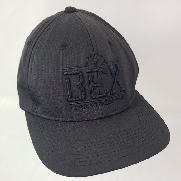Bex Men's Fitted Black Embroidered Hat, Size Large-Extra Large - Picture 1 of 8